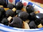 Aceitunas negras con pimentón